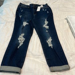 Brand new with tags Judy Blue boyfriend jeans - size 13